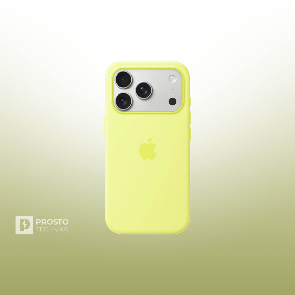 Чехол Apple iPhone 17 Pro Silicone Case with MagSafe - Neon Yellow